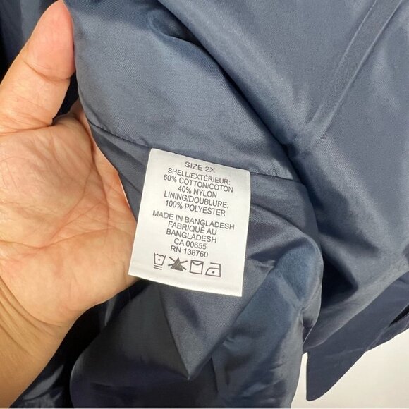 🩷 Penningtons Hooded Water - Repellent Jacket For Women. Color: Black. Size: 2XL - Picture 8 of 16